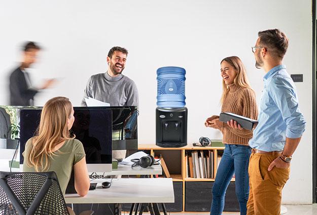 The use of water dispensers in an office setting